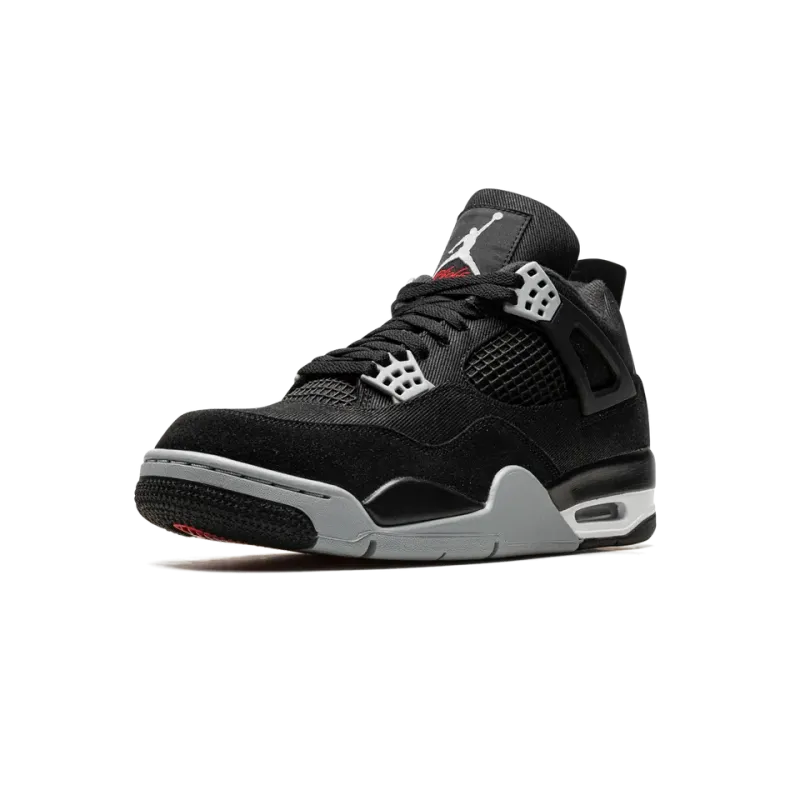 Jordan Air Jordan 4 Black Canvas Mens