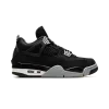 Jordan Air Jordan 4 Black Canvas Mens