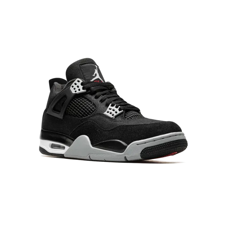 Jordan Air Jordan 4 Black Canvas Mens