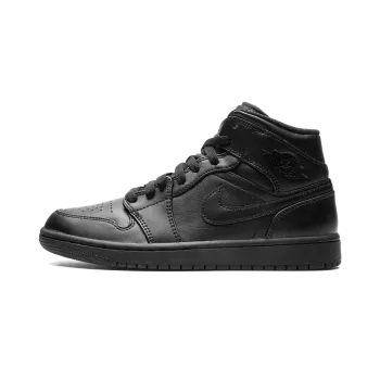 Jordan Air Jordan 1 Mid Triple Black Mens