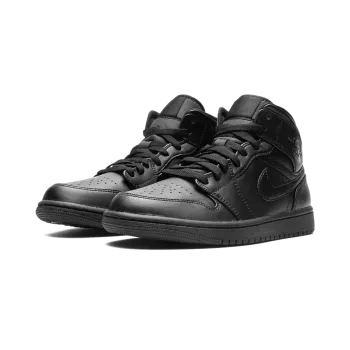 Jordan Air Jordan 1 Mid Triple Black Mens