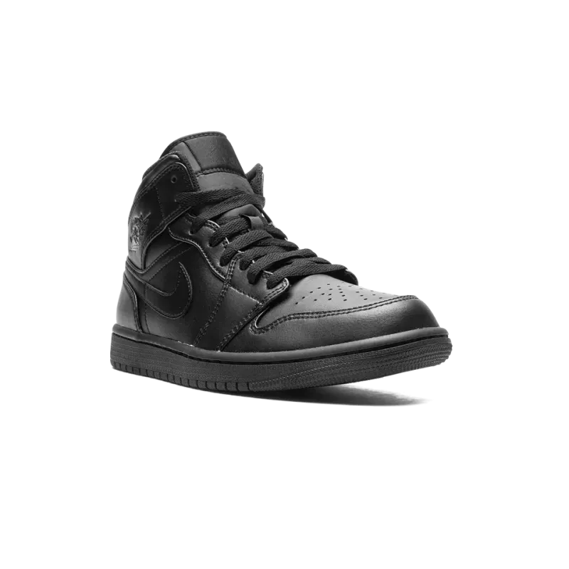 Jordan Air Jordan 1 Mid Triple Black Mens
