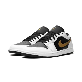 Jordan Air Jordan 1 Low Gold Swoosh Mens