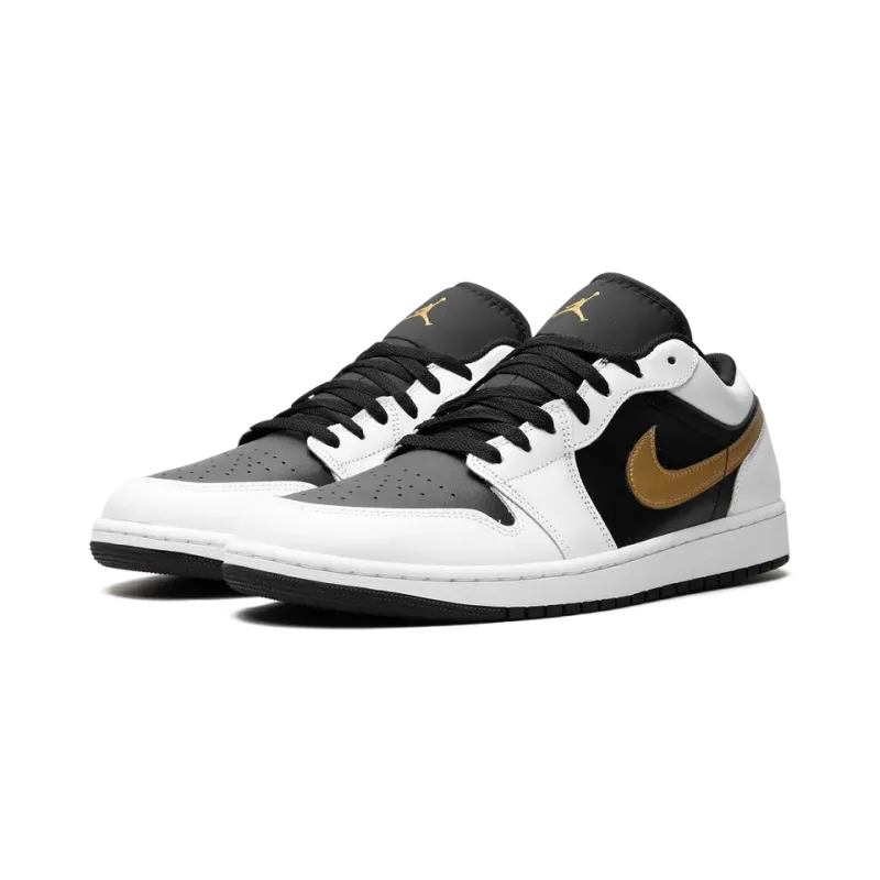 Jordan Air Jordan 1 Low Gold Swoosh Mens