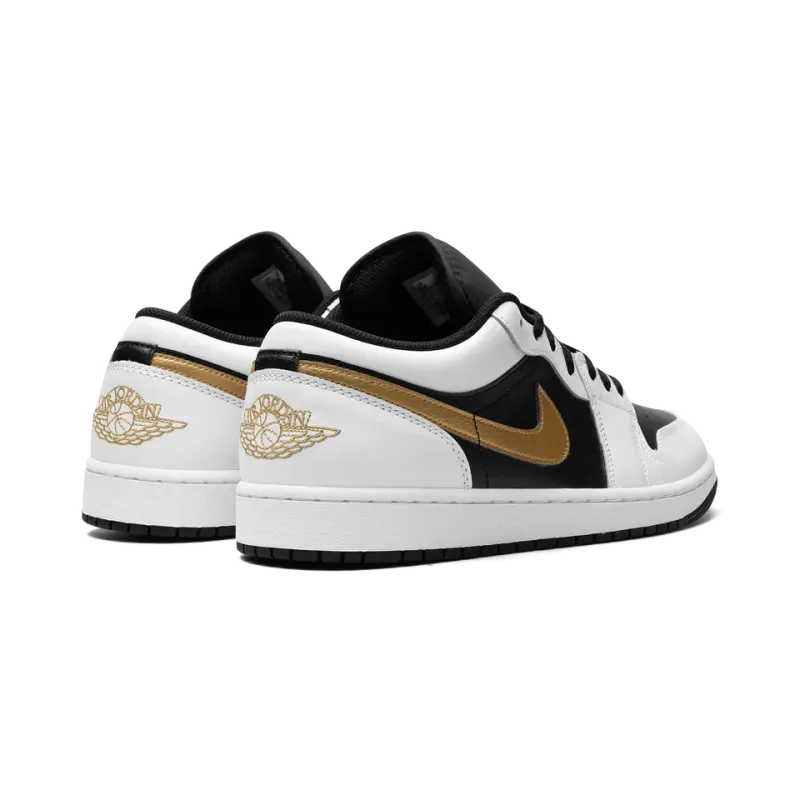 Jordan Air Jordan 1 Low Gold Swoosh Mens
