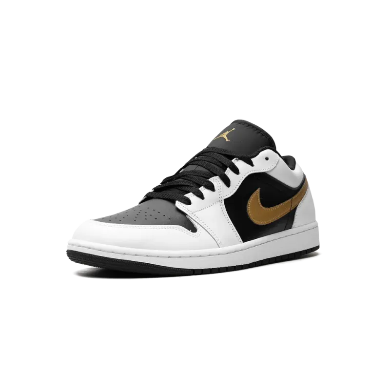Jordan Air Jordan 1 Low Gold Swoosh Mens