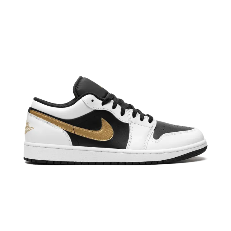 Jordan Air Jordan 1 Low Gold Swoosh Mens