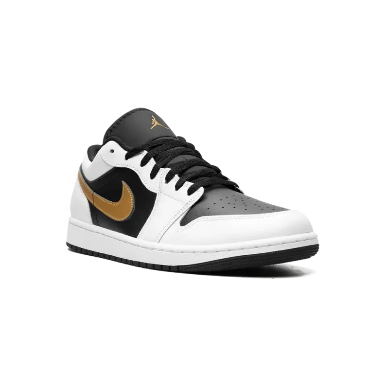 Jordan Air Jordan 1 Low Gold Swoosh Mens