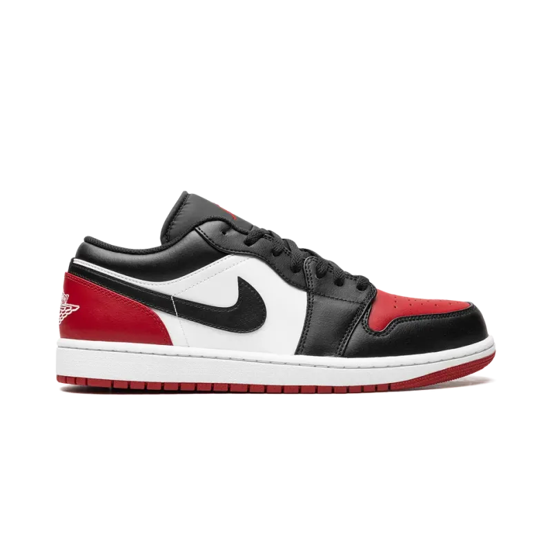 Jordan Air Jordan 1 Low Bred Toe Mens