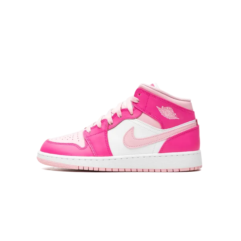 Jordan Air Jordan 1 Mid GS Fierce Pink Grade School