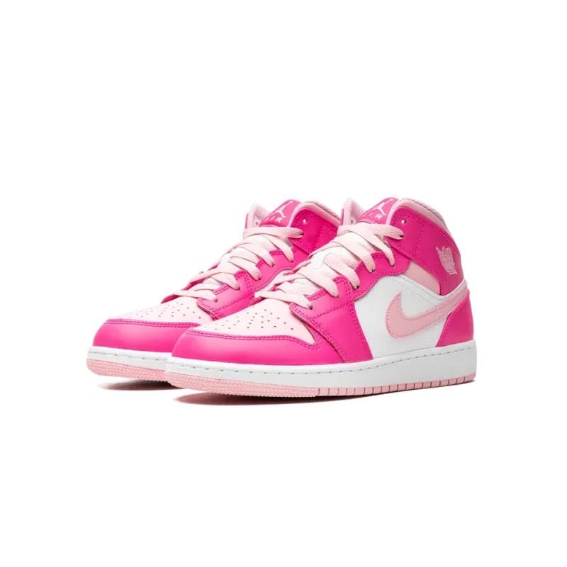 Jordan Air Jordan 1 Mid GS Fierce Pink Grade School