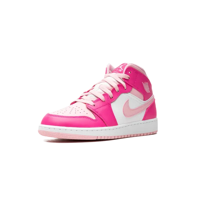 Jordan Air Jordan 1 Mid GS Fierce Pink Grade School