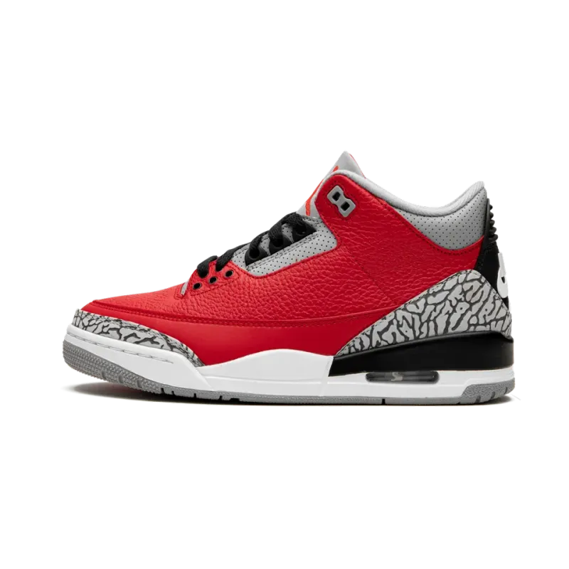 Jordan Air Jordan 3 Retro Red Cement/Unite Mens