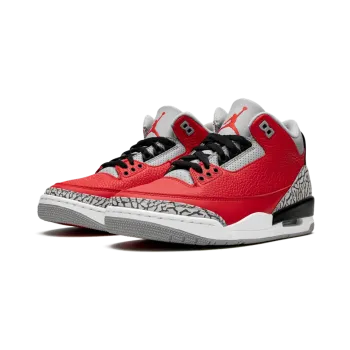 Jordan Air Jordan 3 Retro Red Cement/Unite Mens