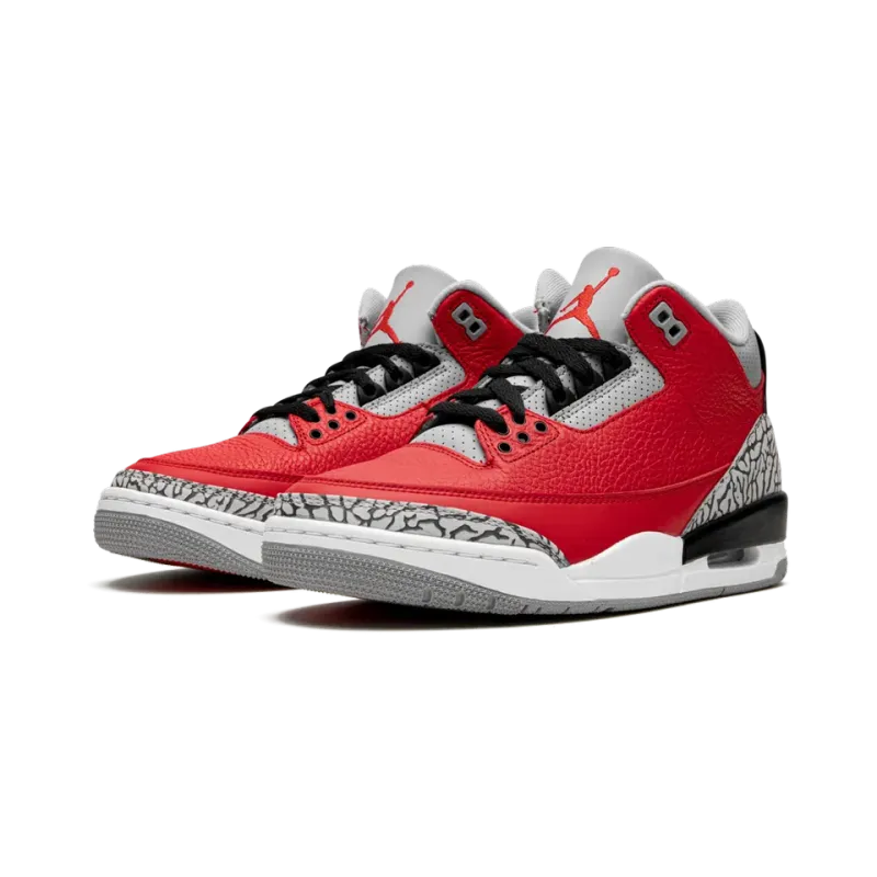 Jordan Air Jordan 3 Retro Red Cement/Unite Mens