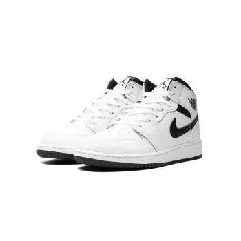 Jordan Air Jordan 1 Mid GS White/Black Grade School