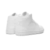 Jordan Air Jordan 1 Mid Triple White Mens