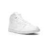 Jordan Air Jordan 1 Mid Triple White Mens