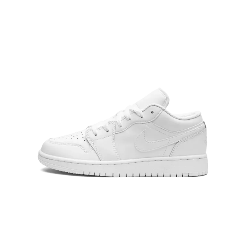 Jordan Air Jordan 1 Low GS Triple White Grade School