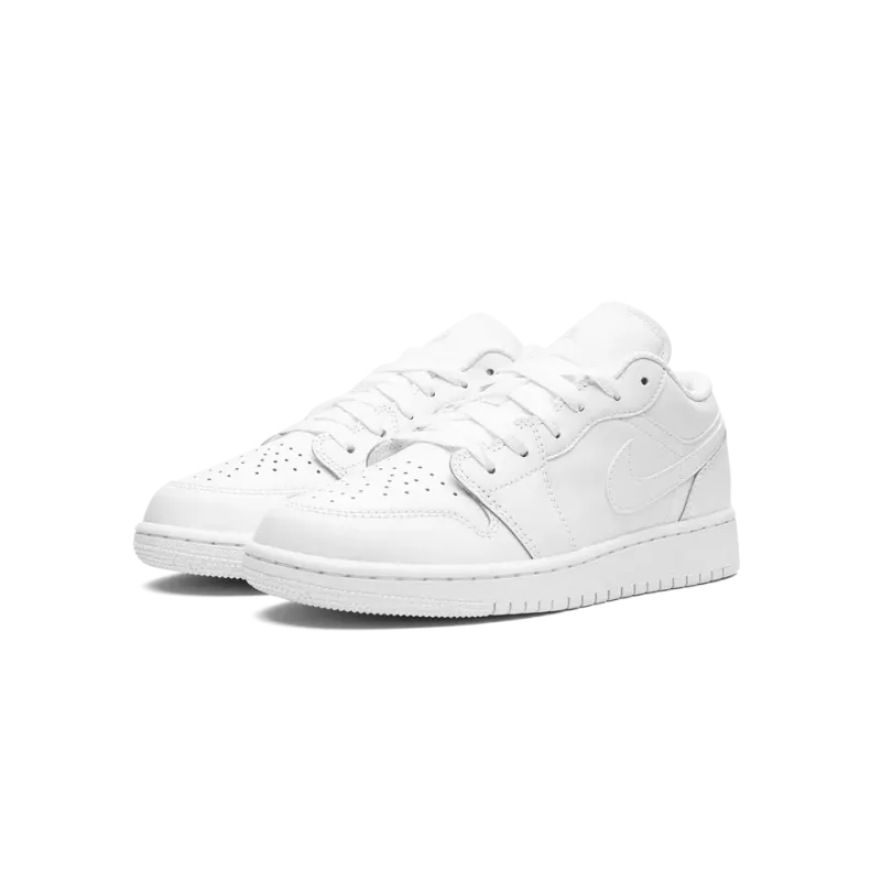 Jordan Air Jordan 1 Low GS Triple White Grade School