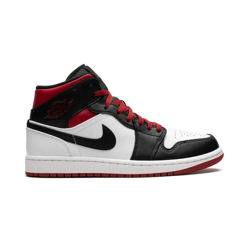 Jordan Air Jordan 1 Mid Gym Red Black Toe Mens