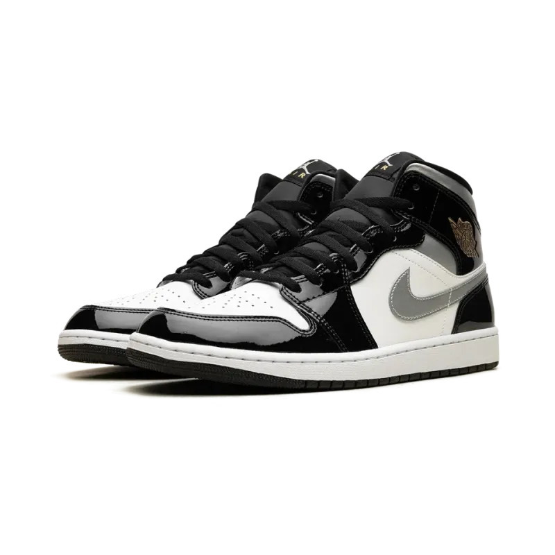 Jordan Jordan 1 Mid SE Black Patent Mens