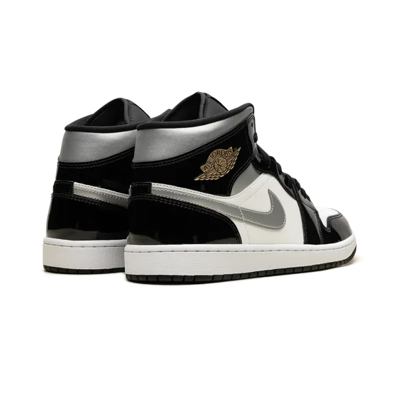 Jordan Jordan 1 Mid SE Black Patent Mens