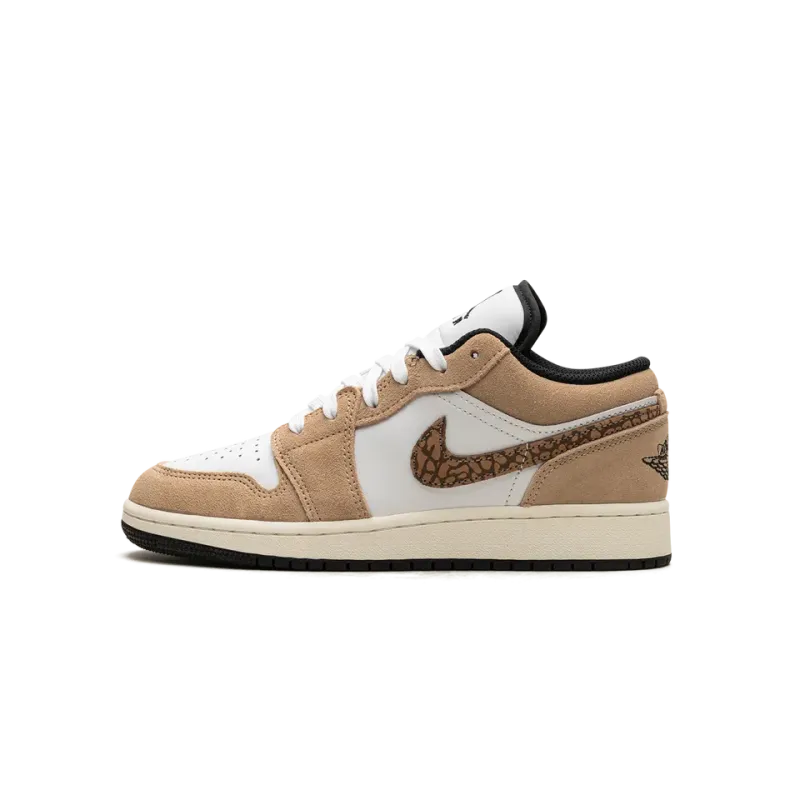 Jordan Air Jordan 1 Low SE GS Brown Elephant Grade School