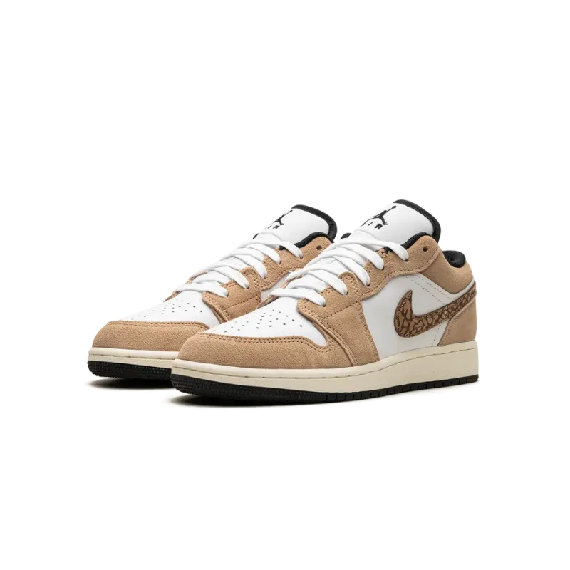 Jordan Air Jordan 1 Low SE GS Brown Elephant Grade School