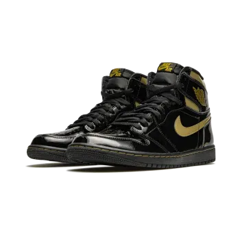 Jordan Air Jordan 1 Retro High OG Black Metallic Gold Mens