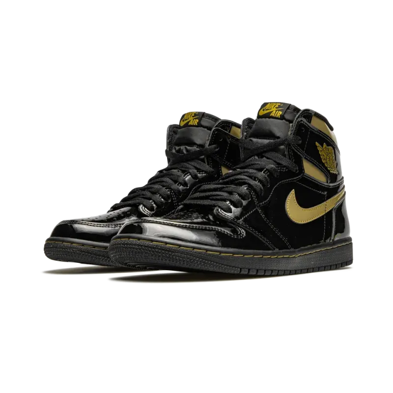 Jordan Air Jordan 1 Retro High OG Black Metallic Gold Mens