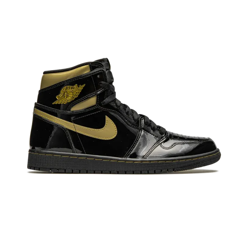 Jordan Air Jordan 1 Retro High OG Black Metallic Gold Mens
