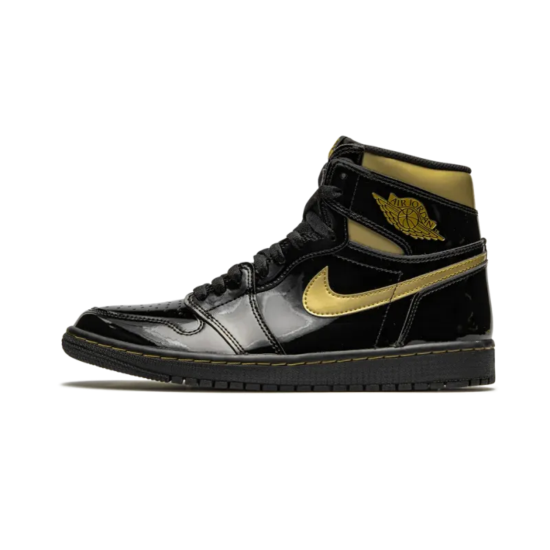 Jordan Air Jordan 1 Retro High OG Black Metallic Gold Mens