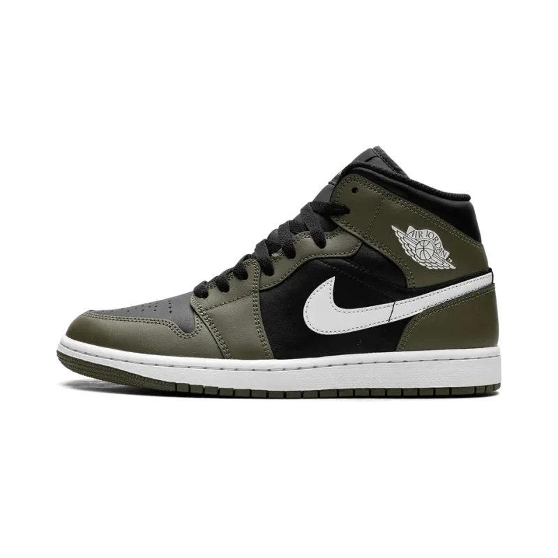 Jordan Jordan 1 Mid Olive Sail Mens