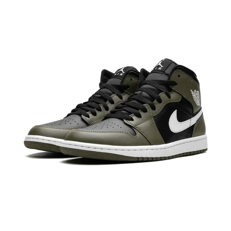 Jordan Jordan 1 Mid Olive Sail Mens