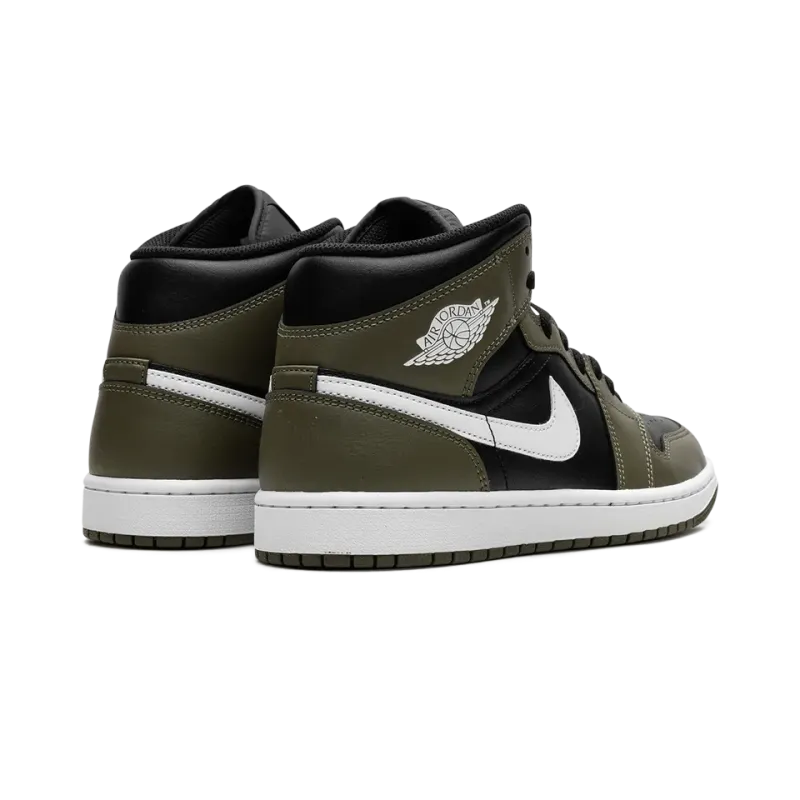 Jordan Jordan 1 Mid Olive Sail Mens