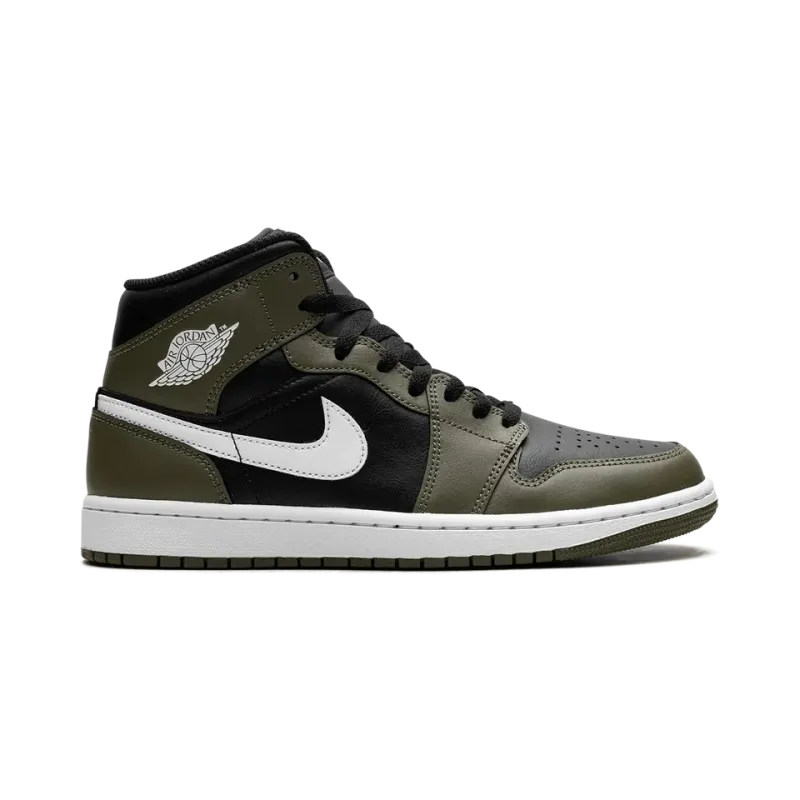 Jordan Jordan 1 Mid Olive Sail Mens