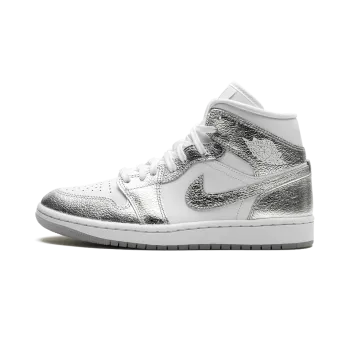 Jordan Air Jordan 1 Mid SE WMNS Metallic Silver Womens