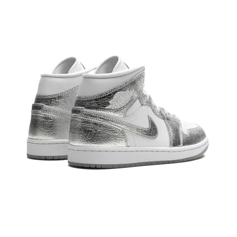 Jordan Air Jordan 1 Mid SE WMNS Metallic Silver Womens