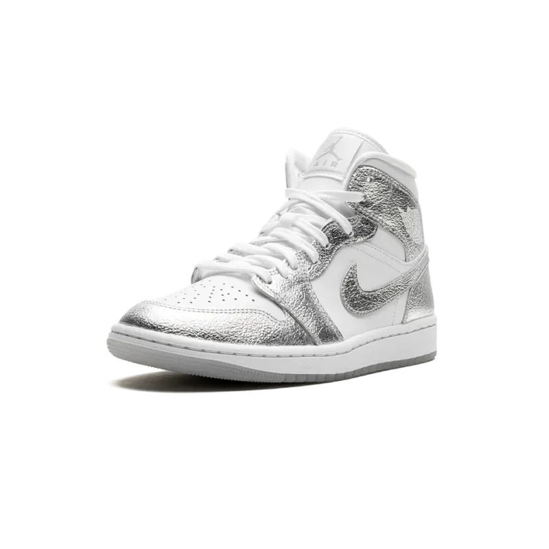 Jordan Air Jordan 1 Mid SE WMNS Metallic Silver Womens