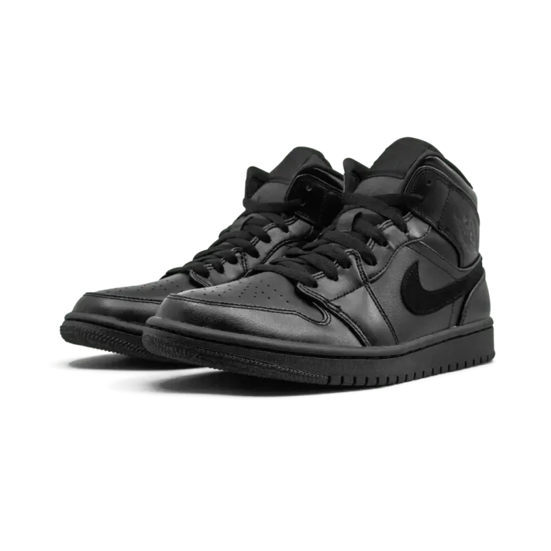 Jordan Air Jordan 1 Mid Triple black Mens