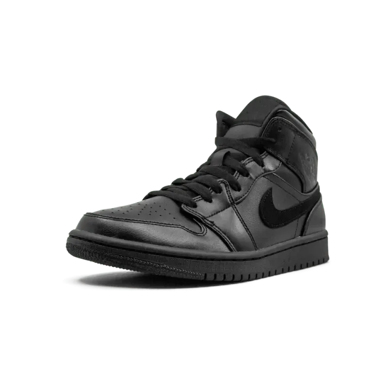 Jordan Air Jordan 1 Mid Triple black Mens