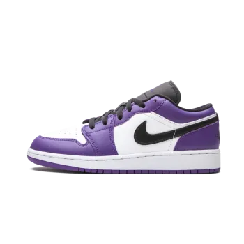 Jordan Air Jordan 1 Low GS Court Purple Grade School