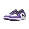 Jordan Air Jordan 1 Low GS Court Purple Grade School