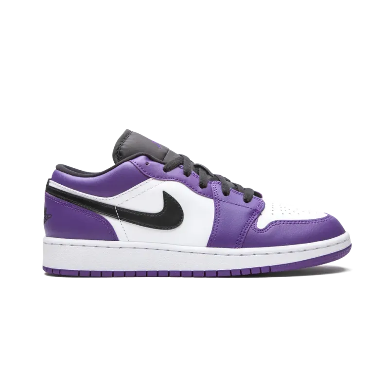 Jordan Air Jordan 1 Low GS Court Purple Grade School