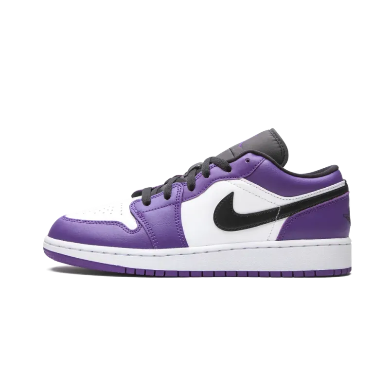 Jordan Air Jordan 1 Low GS Court Purple Grade School