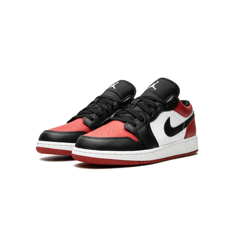 Jordan Air Jordan 1 Low GS Bred Toe Grade School