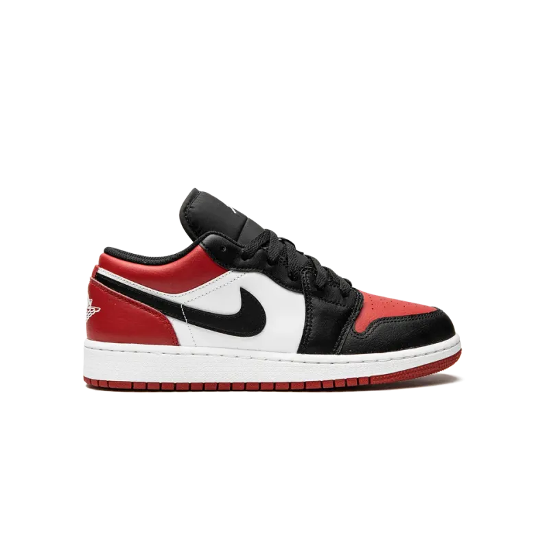 Jordan Air Jordan 1 Low GS Bred Toe Grade School