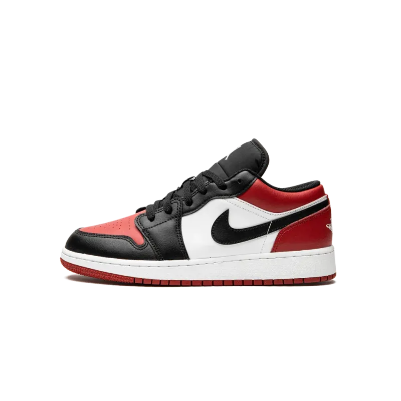 Jordan Air Jordan 1 Low GS Bred Toe Grade School