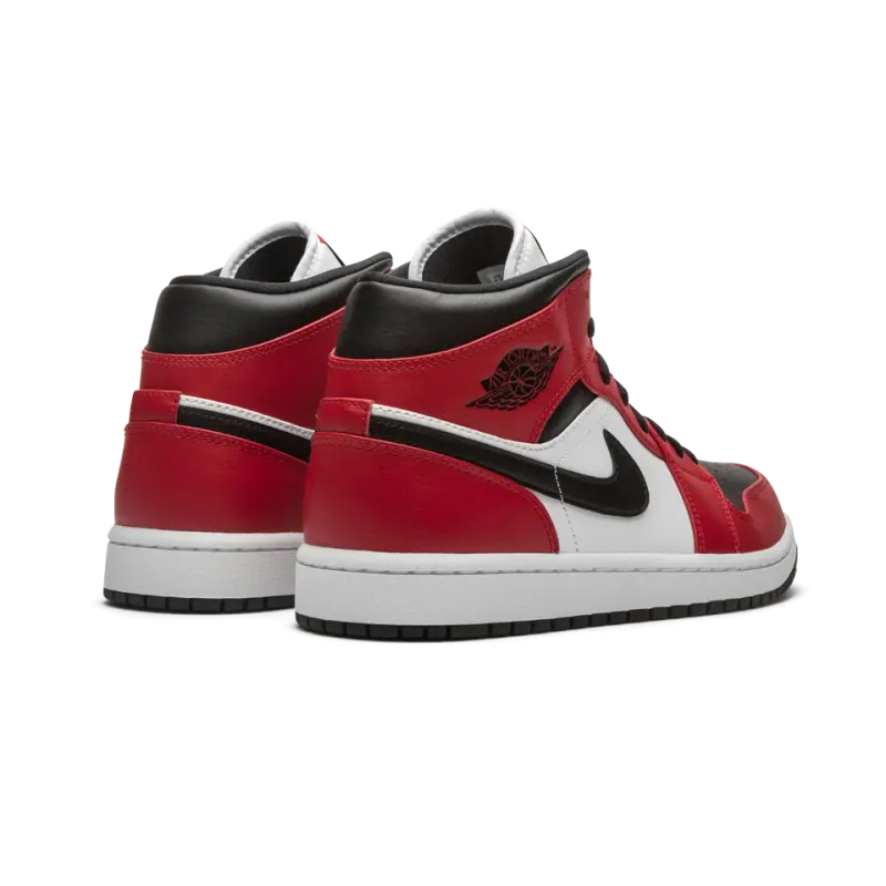 Jordan Air Jordan 1 Mid Chicago Black Toe Mens